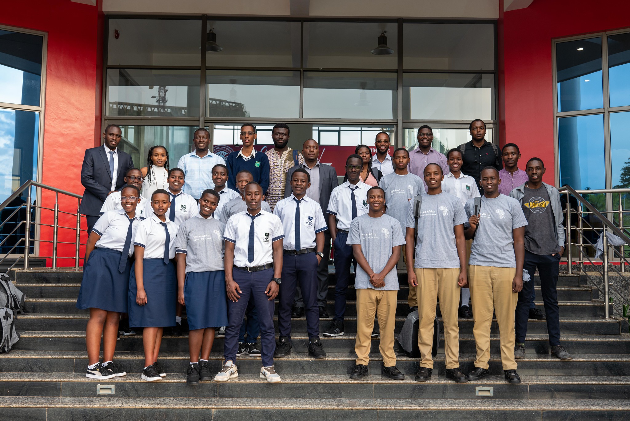 students gather for a photo at picoCTF-Africa's award ceremony