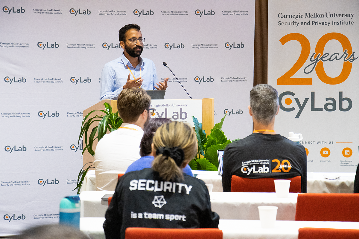 Ravi Mangal presents at CyLab's Partners Conference