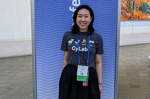 photo of Claire Chen at the CHI 2024 Conference